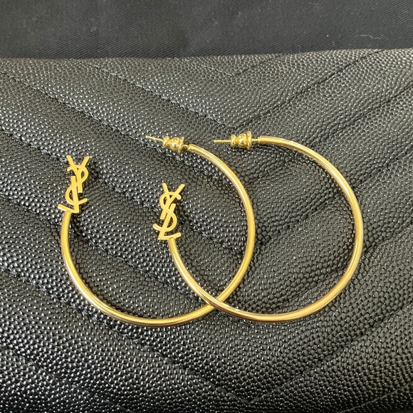 YSL Earrings logo hoop - Picture 1 of 3